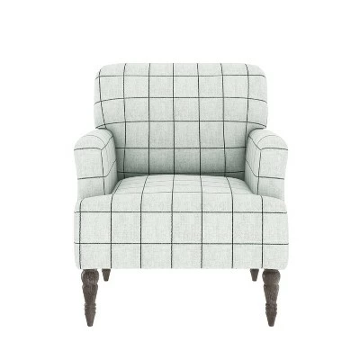 Brand new ⭐ Everlee Armchair with Gray Wash Legs - Handy Living Checked Denim ⭐ 10 Brand new ⭐ Everlee Armchair with Gray Wash Legs - Handy Living Checked Denim ⭐ - Image 8