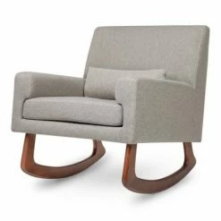 Budget 🤩 Nursery Works Sleepytime Rocker, Greenguard Gold Certified with Walnut Legs Navy 🎁 -Living Room Chairs Sales unnamed file 3316