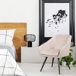 Best Pirce 🎁 Milad Velvet Accent Chair - RST Brands Beige 💯