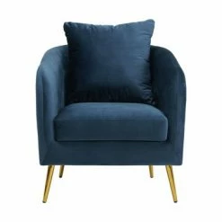 Outlet ⭐ Zuri Accent Chair with Gold Legs - Picket House Furnishings Gunmetal ⭐ -Living Room Chairs Sales unnamed file 3418