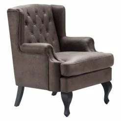 New ✔️ Mason Tufted Armchair with Brass Nailheads - Serta Navy Blue 🛒 -Living Room Chairs Sales unnamed file 3442