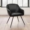 Promo 👏 Harvey Park Occasional Accent Chair - Sauder Black Faux Leather 👏 -Living Room Chairs Sales unnamed file 3460