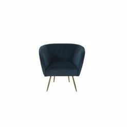 Flash Sale ⌛ Ashby Accent Chair Textured Velvet Navy - HomePop ✔️ -Living Room Chairs Sales unnamed file 3485