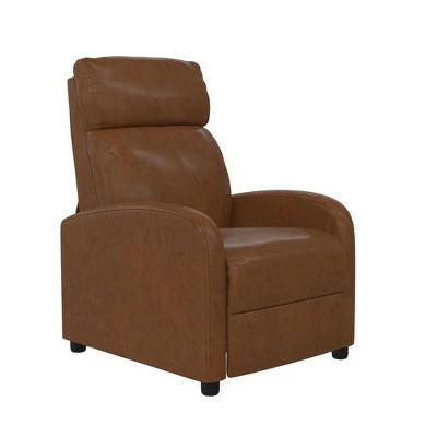 New ❤️ Sofy Pushback Recliner Faux Leather - Room & Joy Camel ⌛ 11 New ❤️ Sofy Pushback Recliner Faux Leather - Room & Joy Camel ⌛ - Image 9