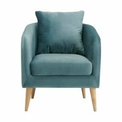 Promo 🎁 Zoe Accent Chair with Wooden Legs - Picket House Furnishings Navy Blue 👍 -Living Room Chairs Sales unnamed file 3514