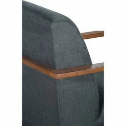 Hot Sale 👍 Hamilton Wood Framed Armchair - Finch Charcoal 🔥 -Living Room Chairs Sales unnamed file 3555