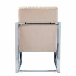 Best reviews of 🌟 Echidna Velveteen Accent Chair Champagne/Chrome - Aiden Lane ✔️ -Living Room Chairs Sales unnamed file 3583