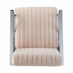 Best reviews of 🌟 Echidna Velveteen Accent Chair Champagne/Chrome - Aiden Lane ✔️ -Living Room Chairs Sales unnamed file 3584