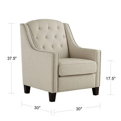 Discount π 55 Downing Street Tivoli Beige Linen Tufted Armchair π₯° 8 Discount π 55 Downing Street Tivoli Beige Linen Tufted Armchair π₯° - Image 6