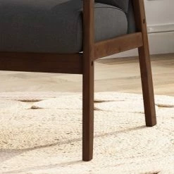 Outlet 🤩 Duluth Mid-Century Armchair Black - Christopher Knight Home 👏 -Living Room Chairs Sales unnamed file 367