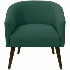 New 🤩 Skyline Furniture Natalee Chair - Cloth & Company Dark Green Linen 🔔 -Living Room Chairs Sales unnamed file 37