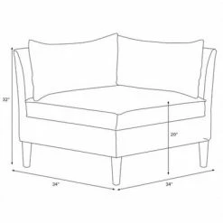 Cheap 🔥 Corner Chair in Solids - Simply Shabby Chic® Linen Putty 🔥 -Living Room Chairs Sales unnamed file 3754