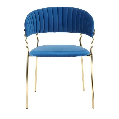 Flash Sale 🤩 Set of 2 Tania Contemporary/Glam Chair Blue - LumiSource 🧨 7 Flash Sale 🤩 Set of 2 Tania Contemporary/Glam Chair Blue - LumiSource 🧨 - Image 5