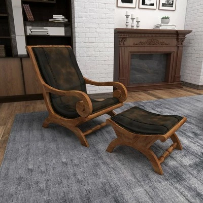 Best deal β€οΈ Olivia & May Set of 2 Traditional Leather Accent Chairs Dark Brown - Olivia & May π 9 Best deal β€οΈ Olivia & May Set of 2 Traditional Leather Accent Chairs Dark Brown - Olivia & May π - Image 7