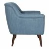 Hot Sale 😍 Dane Accent Chair with Dark Coffee Finish Legs - OSP Home Furnishings Blue Steel 🎁 -Living Room Chairs Sales unnamed file 3806