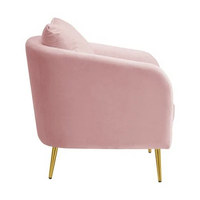 Best Sale βοΈ Zuri Accent Chair with Gold Legs Blush - Picket House Furnishings π₯ 5 Best Sale βοΈ Zuri Accent Chair with Gold Legs Blush - Picket House Furnishings π₯ - Image 3