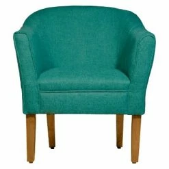 Cheapest 🛒 Modern Barrel Accent Chair - HomePop Teal 🥰 -Living Room Chairs Sales unnamed file 387