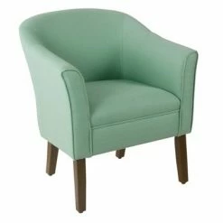Cheapest 🛒 Modern Barrel Accent Chair - HomePop Teal 🥰 -Living Room Chairs Sales unnamed file 392