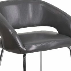 Discount 💯 Flash Furniture Fusion Series Contemporary LeatherSoft Side Reception Chair with Chrome Legs ✨ -Living Room Chairs Sales unnamed file 3971