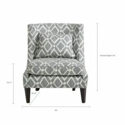 Cheapest 🤩 Madison Park Miri Swoop Armchair Gray 🎉 -Living Room Chairs Sales unnamed file 4031