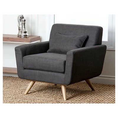 Hot Sale 🎉 Kendall Mid Century Upholstered Tufted Armchair Gray - Abbyson Living 🌟 3 Hot Sale 🎉 Kendall Mid Century Upholstered Tufted Armchair Gray - Abbyson Living 🌟
