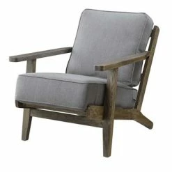 Best deal ๐ฅ Mercer Accent Chair with Antique Legs Charcoal Brown - Picket House Furnishings ๐