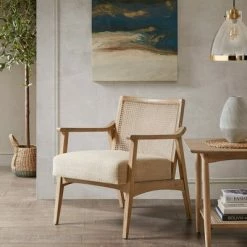 Wholesale 👏 Ink+Ivy Kelly Accent Chair Light Brown 🎁