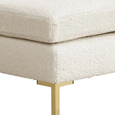 Outlet 😀 Armless chair in Sheepskin Natural Cream - Skyline Furniture 🛒 6 Outlet 😀 Armless chair in Sheepskin Natural Cream - Skyline Furniture 🛒 - Image 4