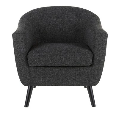 Hot Sale π Rockwell Mid-Century Modern Accent Chair Black - LumiSource π 6 Hot Sale π Rockwell Mid-Century Modern Accent Chair Black - LumiSource π - Image 4