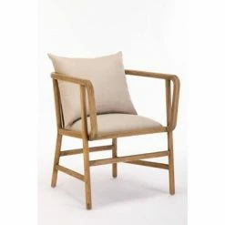 Wholesale 🎁 Burham Home Designs Alexandra Armchair Natural Linen - Boraam ⌛