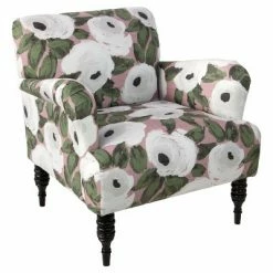 Wholesale 👏 Ezra Chair - Bloomsbury Rose Blush Ivy - Skyline Furniture 🛒