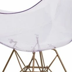 Best Sale 🤩 Flash Furniture Alonza Series Transparent Side Chair with Gold Base 🧨 -Living Room Chairs Sales unnamed file 417