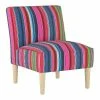 Outlet ⭐ Armless Chair in Serape Stripe Bright - Skyline Furniture ⌛ -Living Room Chairs Sales unnamed file 4177