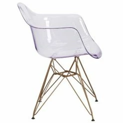 Best Sale 🤩 Flash Furniture Alonza Series Transparent Side Chair with Gold Base 🧨 -Living Room Chairs Sales unnamed file 420