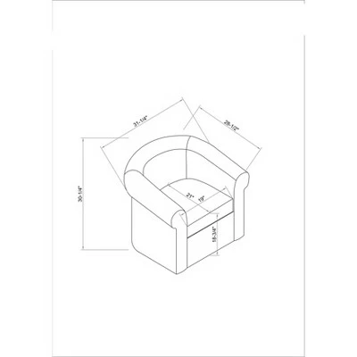 Budget 🔥 Monahan Swivel Club Chair Blue - Powell Company ✔️ 9 Budget 🔥 Monahan Swivel Club Chair Blue - Powell Company ✔️ - Image 7