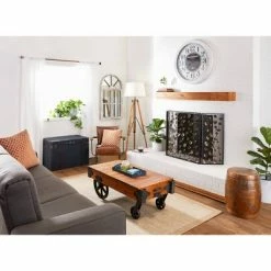 Discount 😍 Olivia & May Vintage Cow Hide Leather and Iron Accent Chair Brown - Olivia & May ⌛ -Living Room Chairs Sales unnamed file 4255