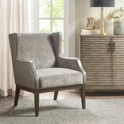 Hot Sale 👏 Madison Park Mccoy Accent Chair Cream/Taupe 🔔