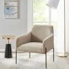 Promo 😉 Madison Park Webster Metal Leg Accent Chair Beige 🛒 -Living Room Chairs Sales unnamed file 4282
