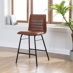 Outlet 🥰 eLuxury Modern Chair with Horizontal Channeling 💯