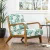 Budget 🥰 Accent Armchair with Walnut Ruberwood Frame Green/Fabric Pattern - Glitzhome 🤩 1 Budget 🥰 Accent Armchair with Walnut Ruberwood Frame Green/Fabric Pattern - Glitzhome 🤩 -Living Room Chairs Sales unnamed file 4305