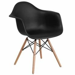 Wholesale ⭐ Emma and Oliver Plastic Accent Dining Chair with Arms and Wooden Legs ⭐ -Living Room Chairs Sales unnamed file 433
