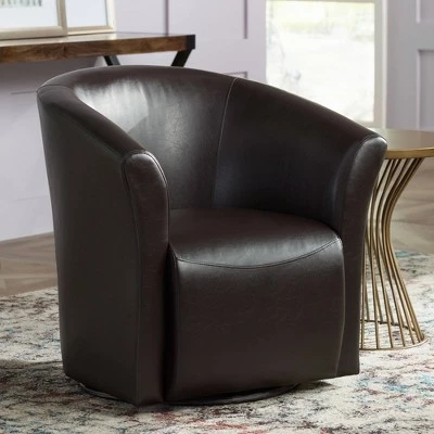Deals 💯 Studio 55D Rocket Rivera Brown Swivel Accent Chair 🛒 3 Deals 💯 Studio 55D Rocket Rivera Brown Swivel Accent Chair 🛒