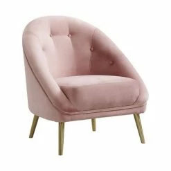 Outlet 🧨 Taryn Chair with Gold Legs Blush Pink - Picket House Furnishings ✨