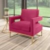 Best deal 💯 Harrisford Velvet Armchair with Stainless Steel Base Rose - Abbyson Living ✨ -Living Room Chairs Sales unnamed file 4397