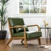 Top 10 ❤️ Accent Armchair with Walnut Ruberwood Frame Green - Glitzhome 🔔 -Living Room Chairs Sales unnamed file 4403