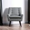 Flash Sale 😍 Center Button Tufted Accent Chair Gray - HOMES: Inside + Out ✨ -Living Room Chairs Sales unnamed file 4410
