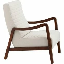 Promo ✔️ 55 Downing Street Columbe Modern White Lounge Chair 👏 -Living Room Chairs Sales unnamed file 4418