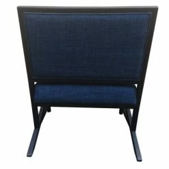 Top 10 😉 Fabric Padded Wooden Frame Accent Chair with Armrest Blue/Black - The Urban Port 🧨 -Living Room Chairs Sales unnamed file 4430