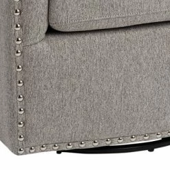 Hot Sale ⭐ Studio 55D Fullerton II Light Gray Swivel Accent Chair 😀 -Living Room Chairs Sales unnamed file 4436