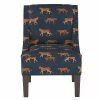 Top 10 ✨ Swoop Armchair Cheetah Walk Navy - Skyline Furniture ✨ -Living Room Chairs Sales unnamed file 4439